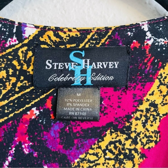 Steve Harvey Celebrity Edition Vibrant Multicolor Dress Medium careerwear office - Picture 2 of 8